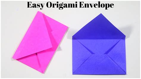 Easy Origami Envelope Paper Envelope Making Tutorial Youtube