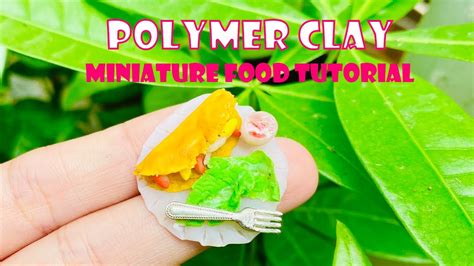 Polymer Clay Miniature Food Tutorial Making Simple