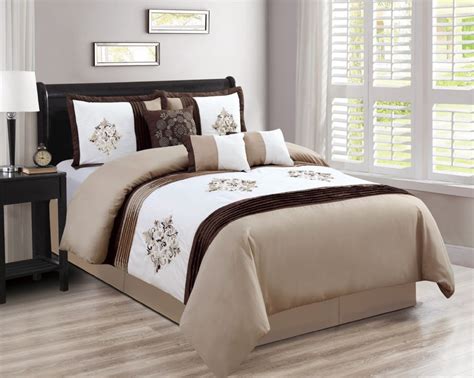 4 Units of Collins Queen Size Beige 7 Piece Bedding Set - Comforters & Bed Sets - at ...