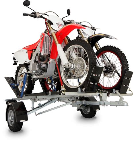 If the bike is worth towing, use a heftier trailer. Folding Motorcycle Trailer - Double Track | Bulldog ...