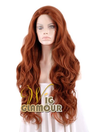 Long Curly Wavy 28 Reddish Brown Lace Front Wig Heat Resistant Ebay
