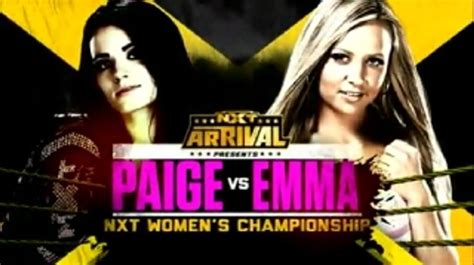 Paige Vs Emma Nxt Womens Championship Nxt Arrival 動画 Dailymotion