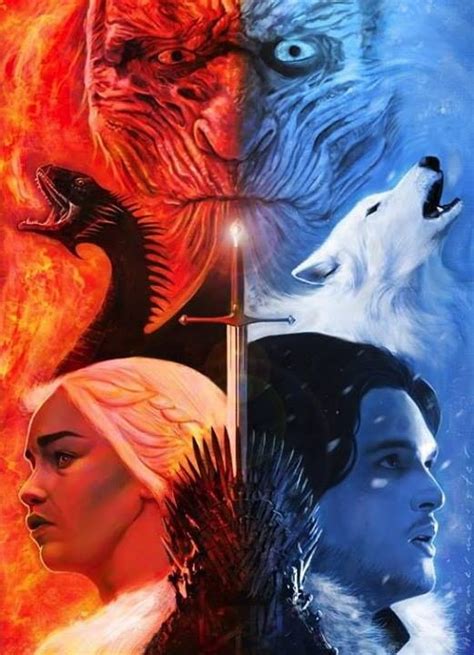 Ice And Fire Game Of Thrones Art Game Of Thrones Tv A Song Of Ice