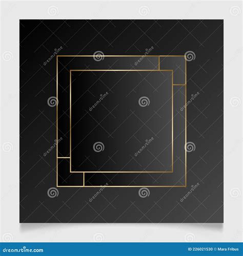 Golden Shiny Glowing Blank Frame Stock Vector Illustration Of Frame Glowing