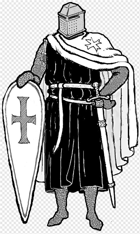 Middle Ages Knights Templar Crusades Drawing Medival Knight People
