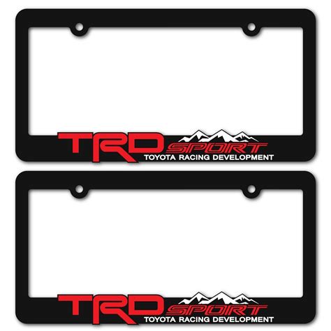 Trd Sport License Plate Frames Toyota Trd Tacoma Tundra 4runner Rav4