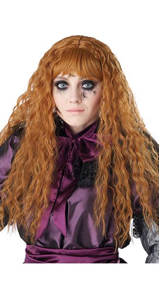 Strawberry Blonde Creepy Doll Wig Scary Costume Accessory