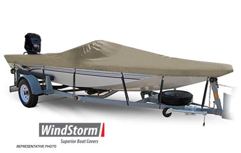 Windstorm Boat Cover For Jon Boat Open Fits 166 Length Up To 72 Width