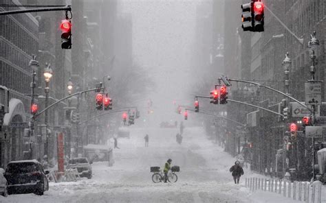 Pictured Winter Storm Orlena Brings Record Snowfall To New York And Us