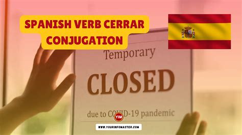 Spanish Verb Cerrar Conjugation Meaning Translation Examples Your