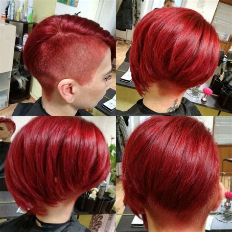 Red Hair Pixie Undercut Hair Color Crazy Really Short Hair Wild