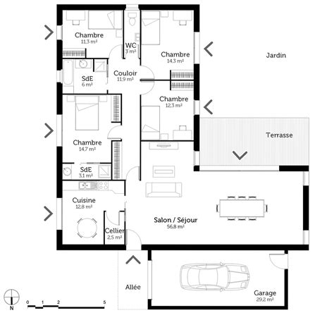 Plan De Maison Plain Pied Chambres Pdf Ventana Blog Hot Sex Picture