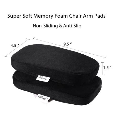 Buy Aloudy Ergonomic Memory Foam Office Chair Armrest Pads Comfy