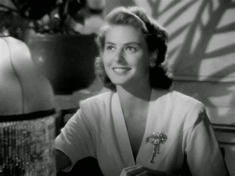 Ingrid Bergman Ilsa Lund Her First Scene In Casablanca Ingrid