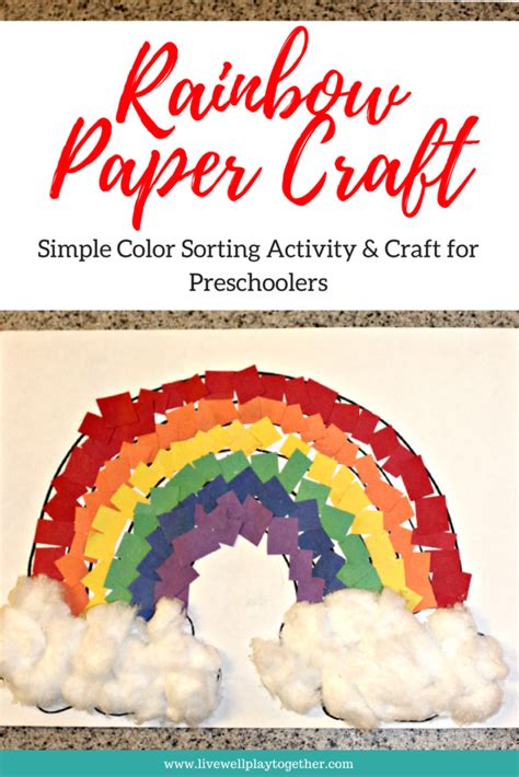 My toddlers and preschoolers have really enjoyed each one, but older kids will love the techniques and the projects in this post as well. Rainbow Paper Craft for Kids - Live Well Play Together