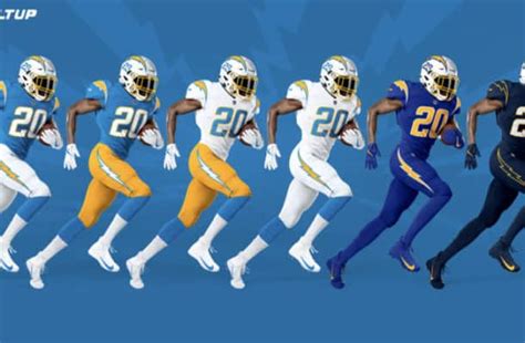 Four nfl teams will be getting new uniforms this spring. Los Angeles Chargers Drop New 2020 Uniforms