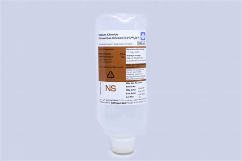 Normal Saline 100ml Ubicaciondepersonascdmxgobmx