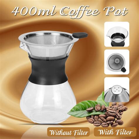 Coffee Pot Pour Over Coffee Maker 135oz Caring Design Glass Hand