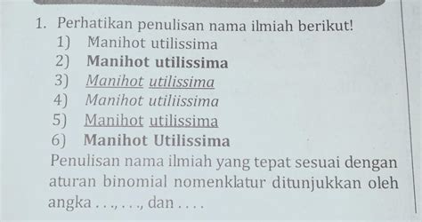 Cara Penulisan Nama Ilmiah Padi Yang Benar Adalah Riset