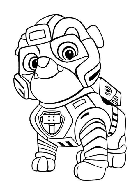 Mighty pups + mighty pups super paws. Kids-n-fun.com | Coloring page Paw Patrol Mighty Pups Rubble Mighty Pups