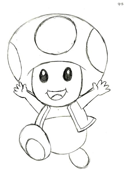 Dániel majzik • utoljára frissítve: My sketch of Toad from the Nintendo Mario video games ...