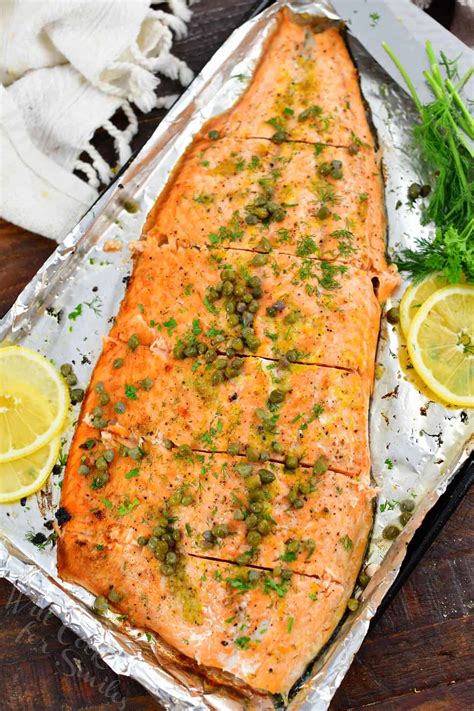 Whole Baked Salmon Filet Will Cook For Smiles