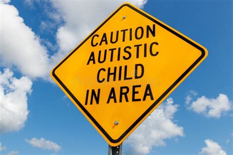 Autistic Child Area Sign Stock Image Image Of Area Signpost 9990847