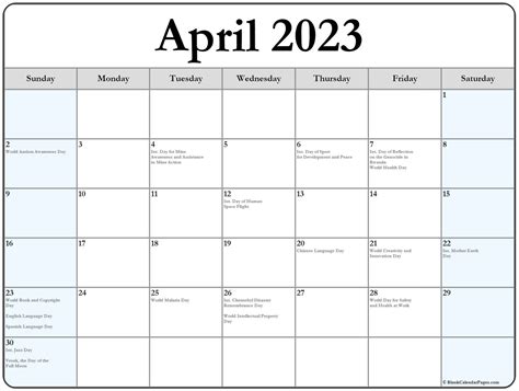April 2023 Calendar With Holidays Usa Get Calendar 2023 Update