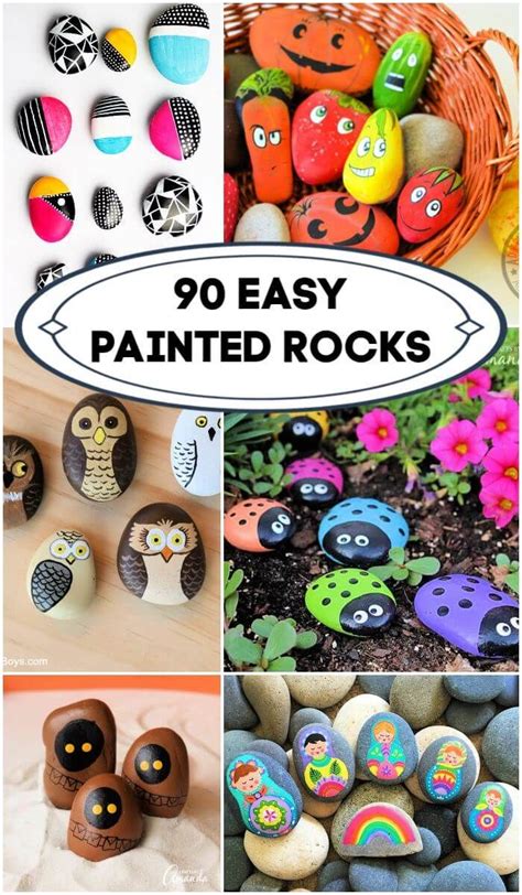 Painted Rocks 90 Easy Diy Rock Painting Ideas Diy Crafts Painted