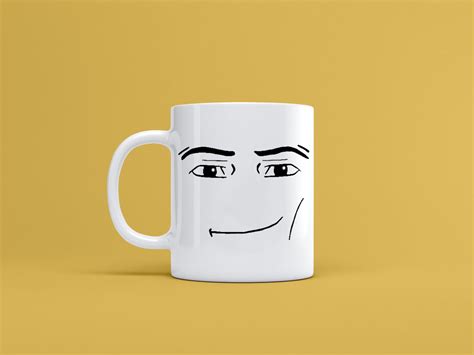 Roblox Man Face Mugs Funny Gamer Ceramic Mugs Birthday T Etsy