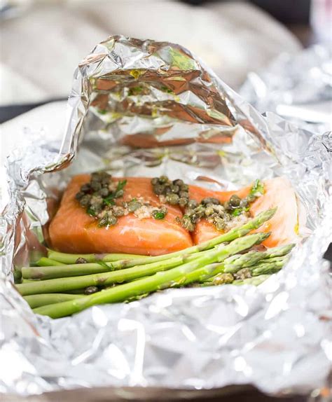 Bake until the salmon is just cooked through, about. Cooking Salmon Fillets In Foil - Baked Salmon in Foil with ...