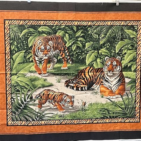 Tiger Fabric Panels Etsy