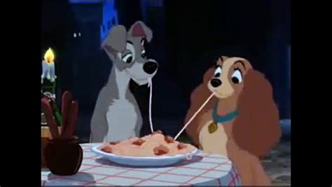 Lady And The Tramp The Kiss Scene Video Dailymotion