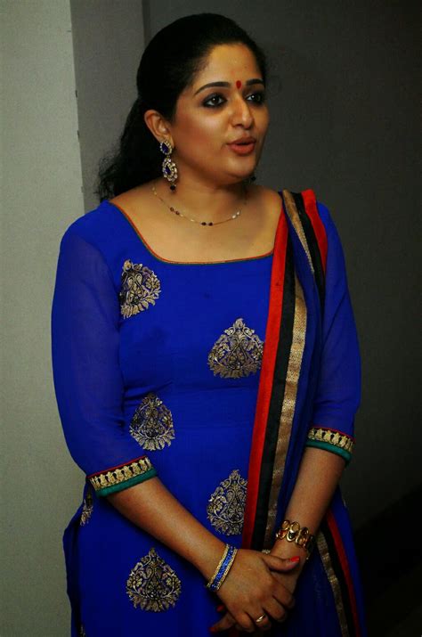 Actress Kavya Madhavan In Blue Churidar Hd Photos ~ Actress Rare Photo
