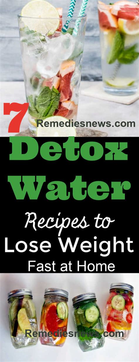 7 Detox Water Recipes To Lose Weight And Belly Fat At Home