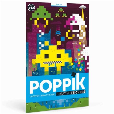 Poster Pixel Art En Stickers Jeu éducatif Facile Poppik Stickers
