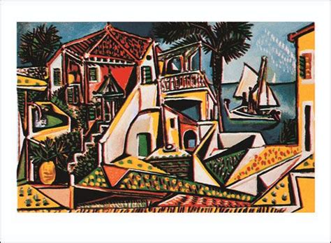 Pablo Picasso Mediterranean Landscape Art Print Pablo Picasso Art