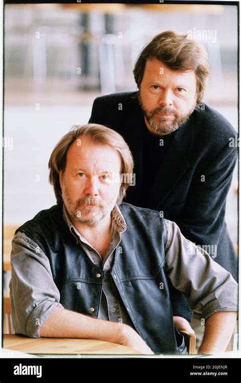 Bjorn Ulvaeus And Benny Andersson Members Of Swedish Pop Group Abba