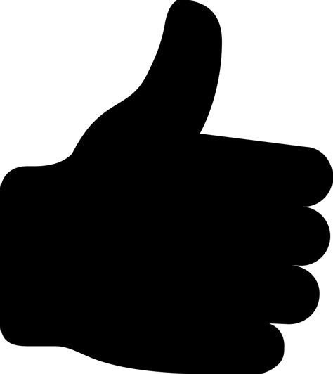 Thumbs Up Svg Png Icon Free Download 57331 Onlinewebfontscom