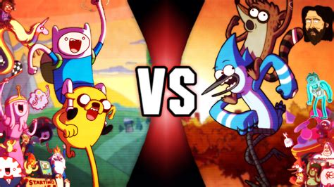 Finn And Jake Vs Mordecai And Rigby By Aamultiverse On Deviantart