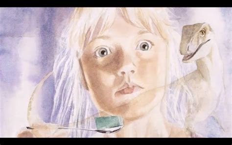 Ariana Richards Who Played Lex In Jurassic Park Painted This Watercolor Portrait Of Herself