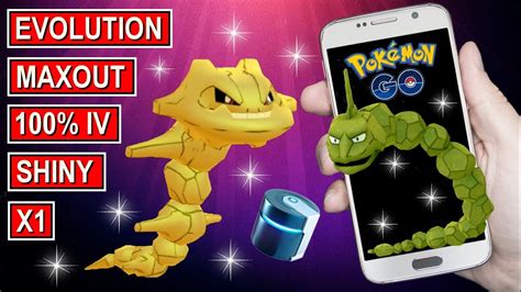 Pokemon Go 100 Iv Shiny Onix Maxout And Evolution Youtube