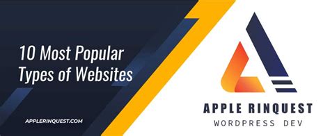 Most Popular Types Of Websites Apple Rinquest Wordpress Php