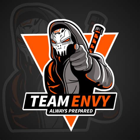 Orange Ninja Esports Team Logo Template Postermywall