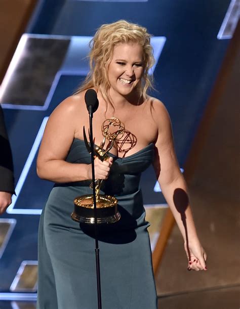 Amy Schumer At The Emmys 2015 Pictures Popsugar Celebrity