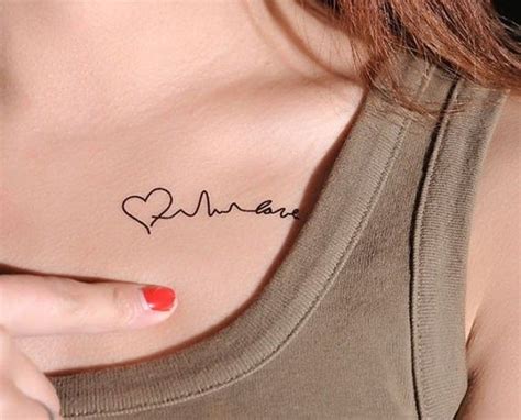 Heart Name Tattoos On Chest For Females
