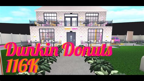 I Made Dunkin Donuts On Bloxburg Approx 116k Youtube