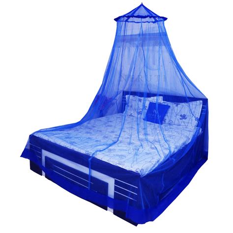 Polyester King Size Double Bed Round Mosquito Net Purple