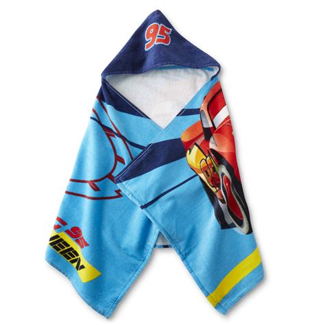 Disney Cars Boys Hooded Towel Lightning Mcqueen