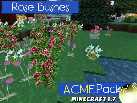 Rose Bushes Image Acme Pack For Minecraft Mod For Minecraft Mod Db